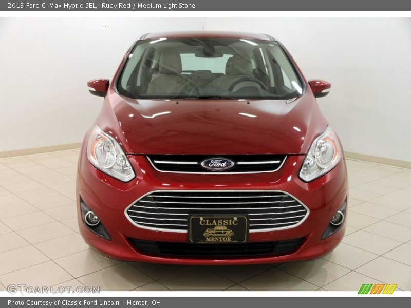 Ruby Red / Medium Light Stone 2013 Ford C-Max Hybrid SEL