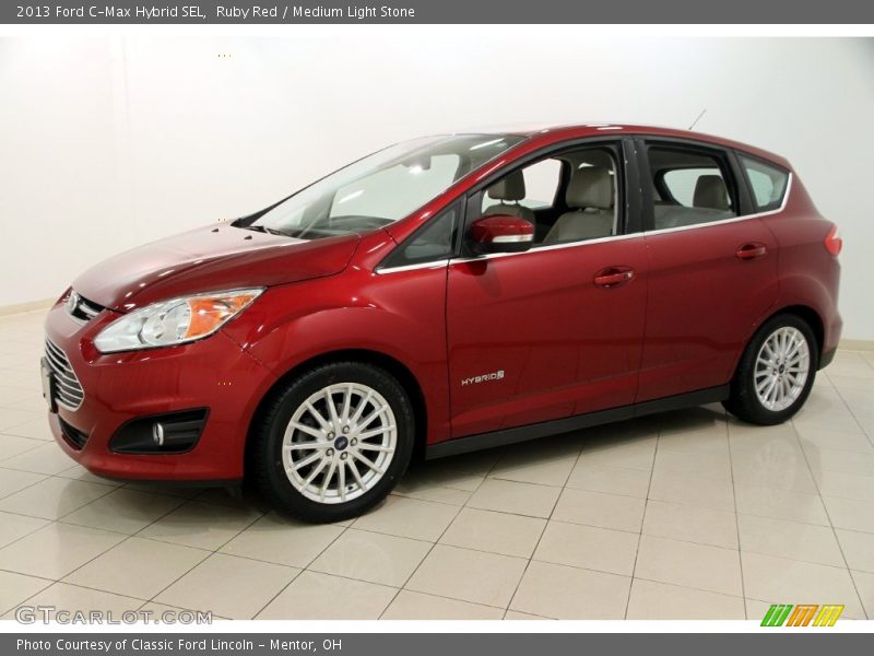 Ruby Red / Medium Light Stone 2013 Ford C-Max Hybrid SEL