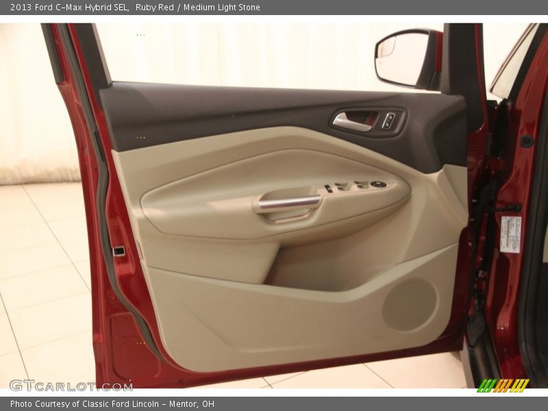 Ruby Red / Medium Light Stone 2013 Ford C-Max Hybrid SEL