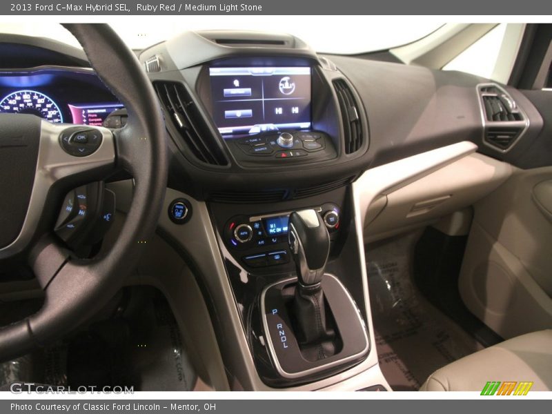 Ruby Red / Medium Light Stone 2013 Ford C-Max Hybrid SEL