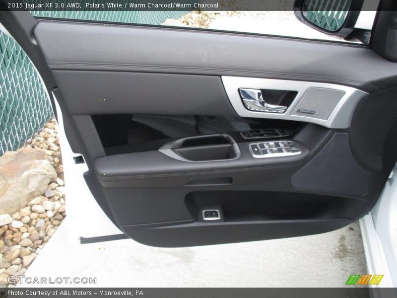 Polaris White / Warm Charcoal/Warm Charcoal 2015 Jaguar XF 3.0 AWD