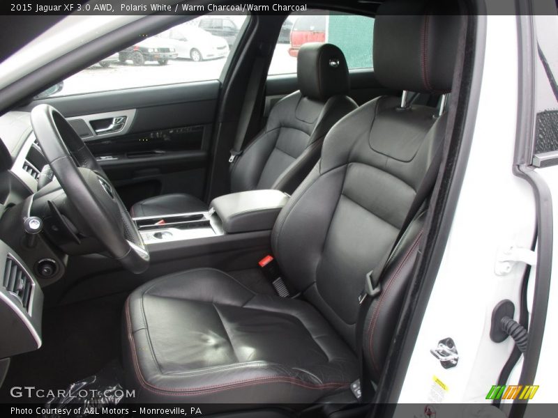 Polaris White / Warm Charcoal/Warm Charcoal 2015 Jaguar XF 3.0 AWD