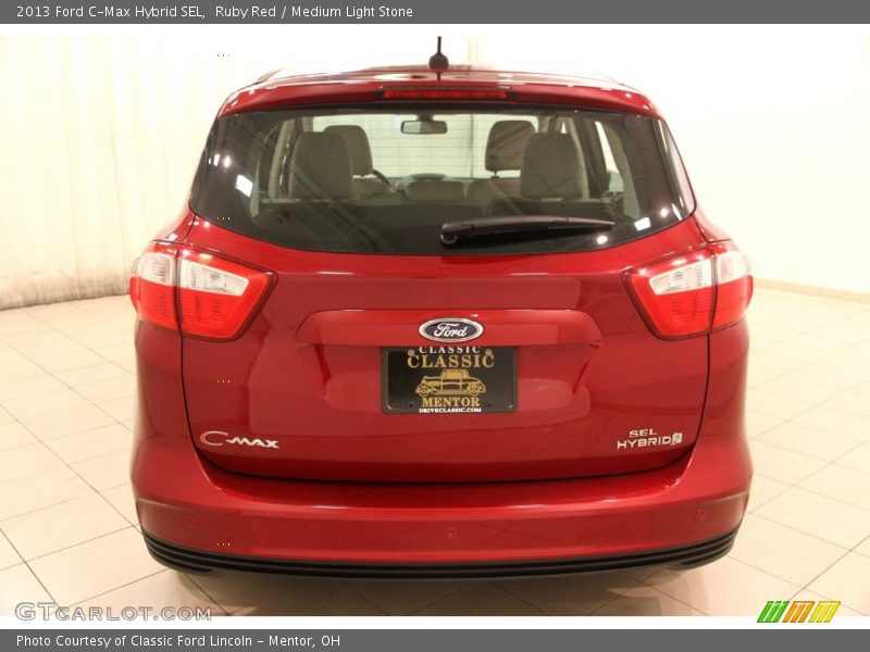 Ruby Red / Medium Light Stone 2013 Ford C-Max Hybrid SEL