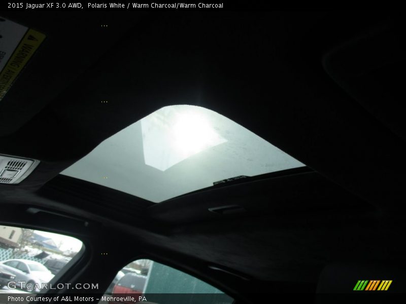 Polaris White / Warm Charcoal/Warm Charcoal 2015 Jaguar XF 3.0 AWD