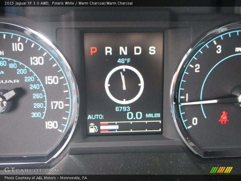 Polaris White / Warm Charcoal/Warm Charcoal 2015 Jaguar XF 3.0 AWD