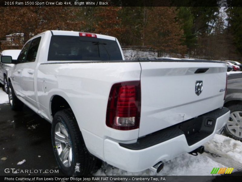 Bright White / Black 2016 Ram 1500 Sport Crew Cab 4x4