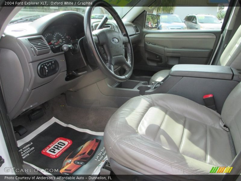 Oxford White / Graphite 2004 Ford Explorer XLT