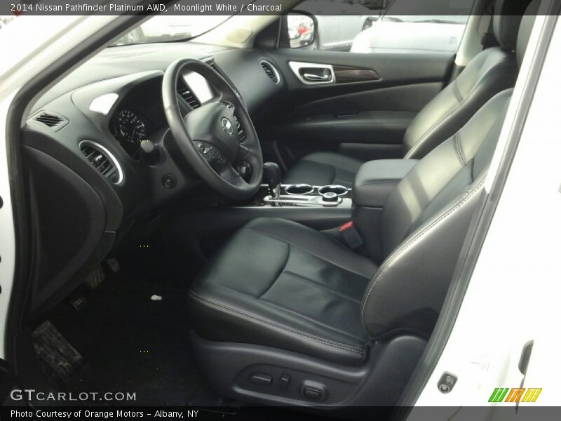 Moonlight White / Charcoal 2014 Nissan Pathfinder Platinum AWD