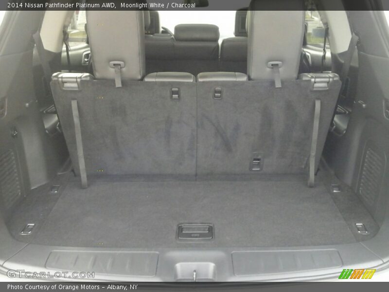 Moonlight White / Charcoal 2014 Nissan Pathfinder Platinum AWD
