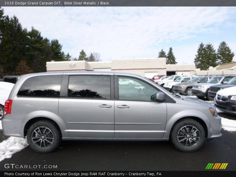 Billet Silver Metallic / Black 2016 Dodge Grand Caravan SXT