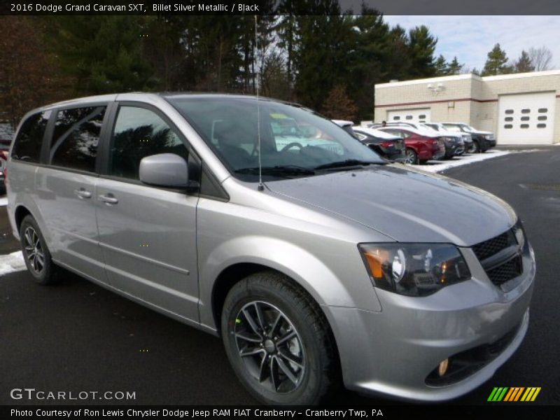 Billet Silver Metallic / Black 2016 Dodge Grand Caravan SXT