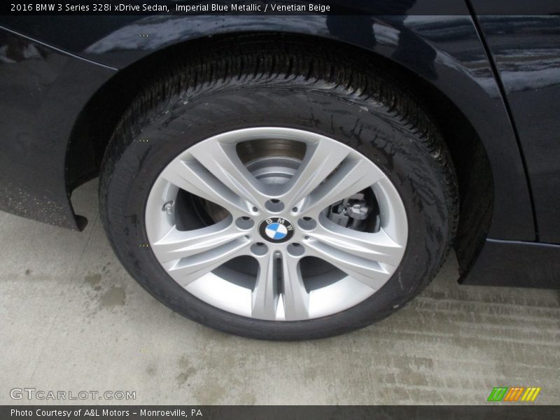 Imperial Blue Metallic / Venetian Beige 2016 BMW 3 Series 328i xDrive Sedan