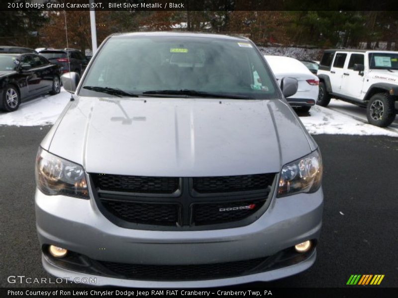 Billet Silver Metallic / Black 2016 Dodge Grand Caravan SXT