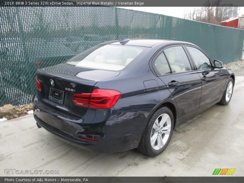 Imperial Blue Metallic / Venetian Beige 2016 BMW 3 Series 328i xDrive Sedan