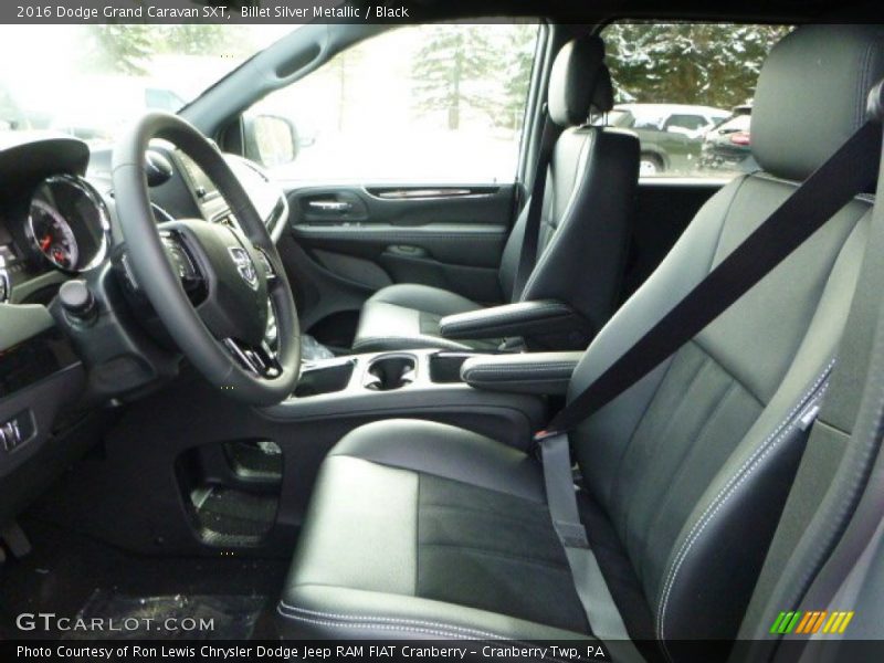 Billet Silver Metallic / Black 2016 Dodge Grand Caravan SXT