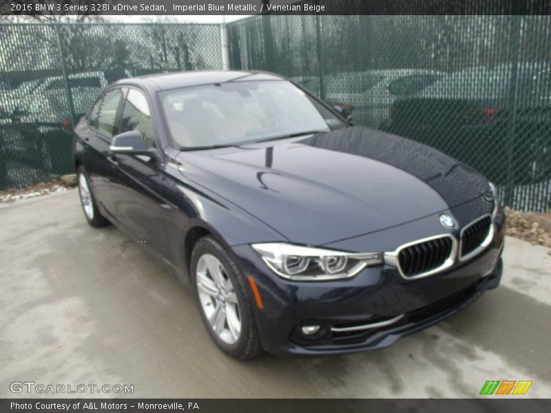Imperial Blue Metallic / Venetian Beige 2016 BMW 3 Series 328i xDrive Sedan