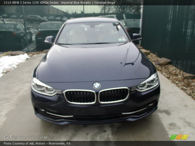 Imperial Blue Metallic / Venetian Beige 2016 BMW 3 Series 328i xDrive Sedan