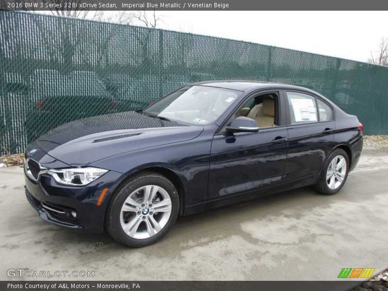 Imperial Blue Metallic / Venetian Beige 2016 BMW 3 Series 328i xDrive Sedan