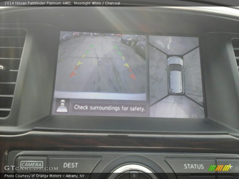 Moonlight White / Charcoal 2014 Nissan Pathfinder Platinum AWD