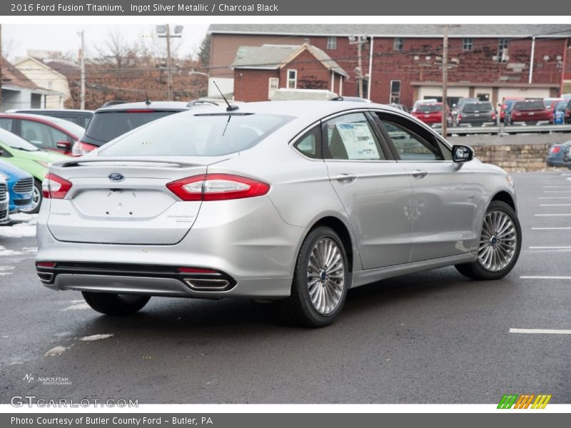 Ingot Silver Metallic / Charcoal Black 2016 Ford Fusion Titanium