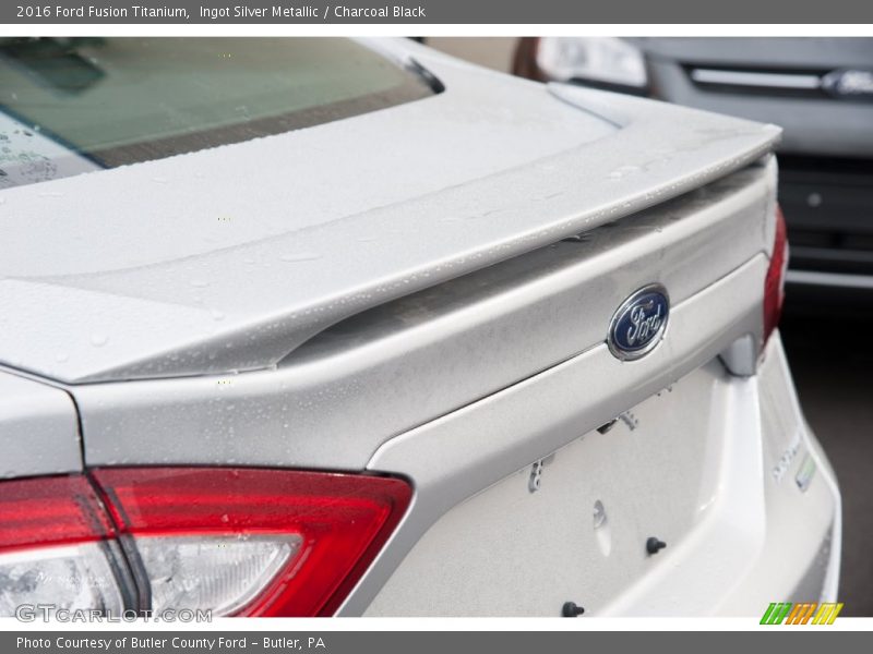 Ingot Silver Metallic / Charcoal Black 2016 Ford Fusion Titanium
