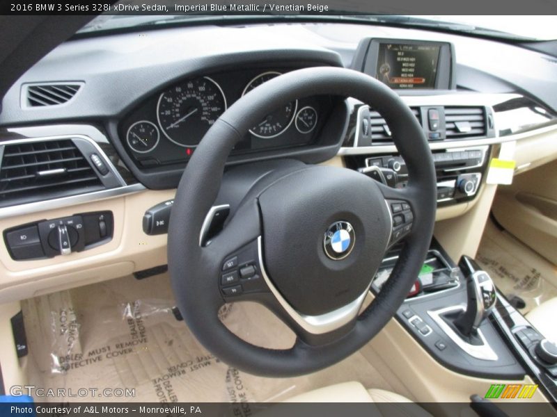 Imperial Blue Metallic / Venetian Beige 2016 BMW 3 Series 328i xDrive Sedan