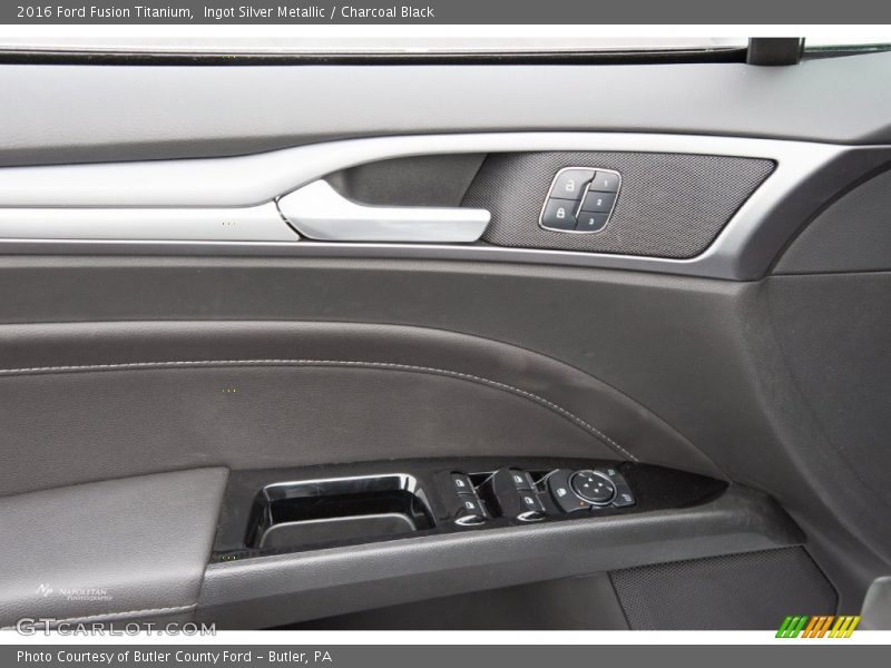 Ingot Silver Metallic / Charcoal Black 2016 Ford Fusion Titanium