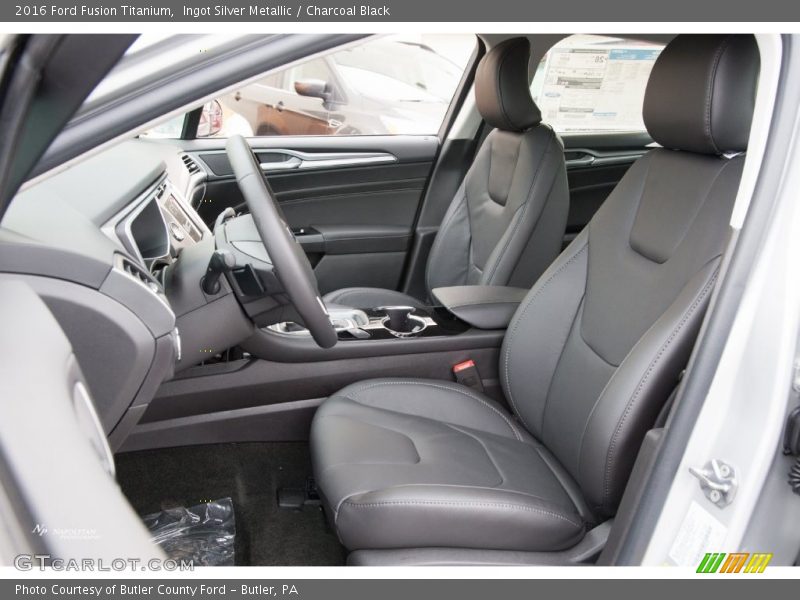 Ingot Silver Metallic / Charcoal Black 2016 Ford Fusion Titanium