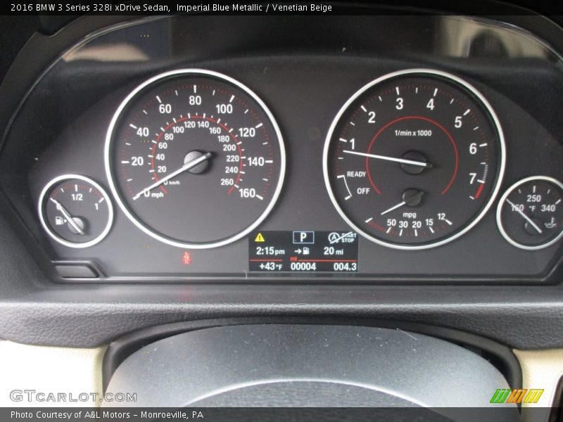 Imperial Blue Metallic / Venetian Beige 2016 BMW 3 Series 328i xDrive Sedan