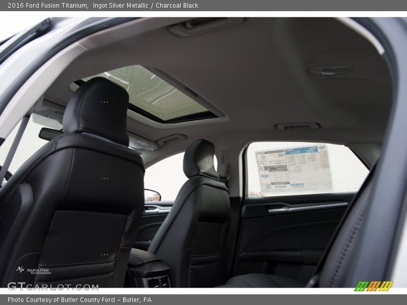 Ingot Silver Metallic / Charcoal Black 2016 Ford Fusion Titanium