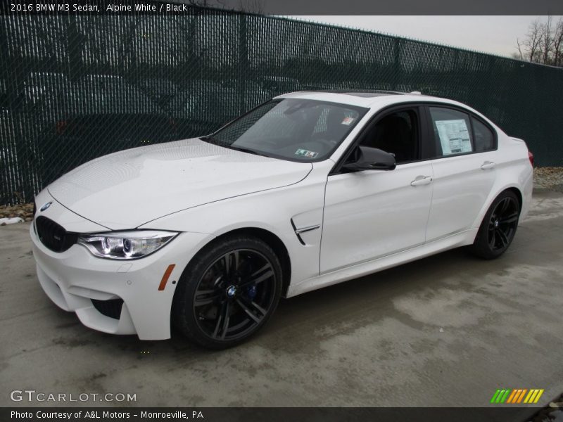 Alpine White / Black 2016 BMW M3 Sedan