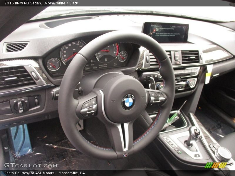Alpine White / Black 2016 BMW M3 Sedan