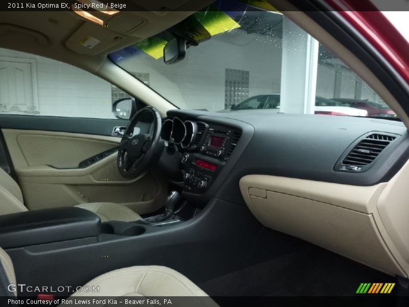 Spicy Red / Beige 2011 Kia Optima EX