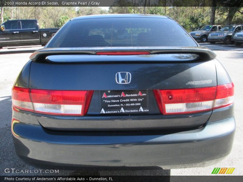 Graphite Pearl / Gray 2003 Honda Accord EX Sedan