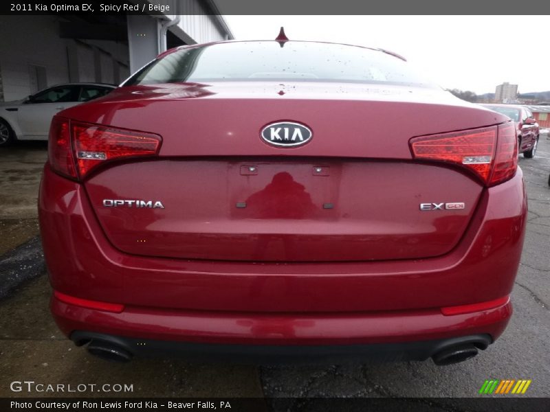 Spicy Red / Beige 2011 Kia Optima EX