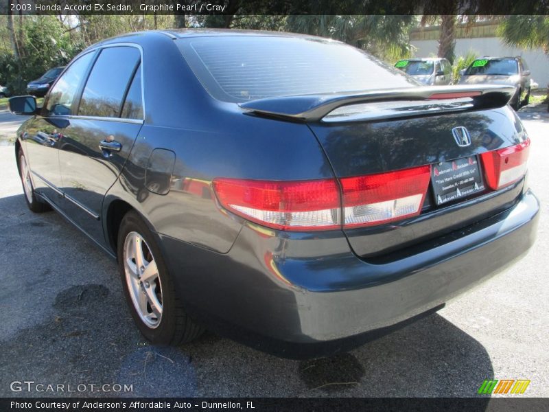 Graphite Pearl / Gray 2003 Honda Accord EX Sedan