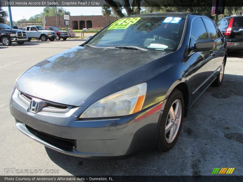 Graphite Pearl / Gray 2003 Honda Accord EX Sedan