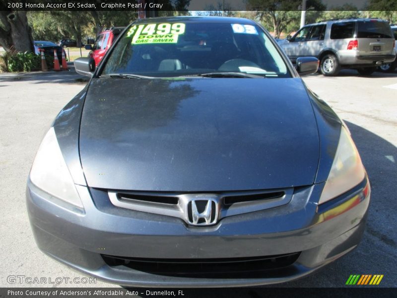 Graphite Pearl / Gray 2003 Honda Accord EX Sedan