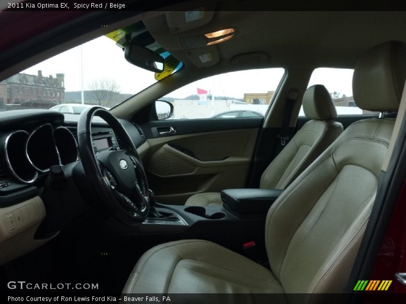 Spicy Red / Beige 2011 Kia Optima EX