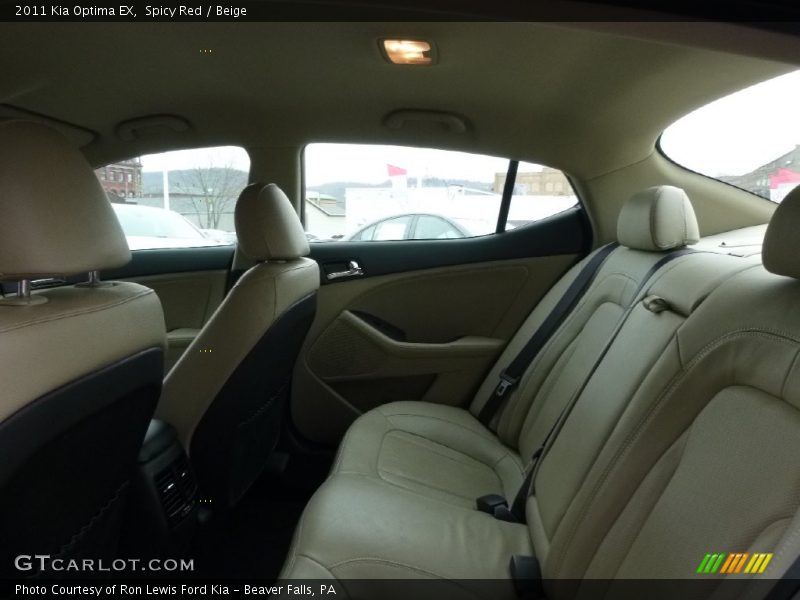Spicy Red / Beige 2011 Kia Optima EX