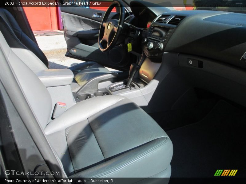 Graphite Pearl / Gray 2003 Honda Accord EX Sedan