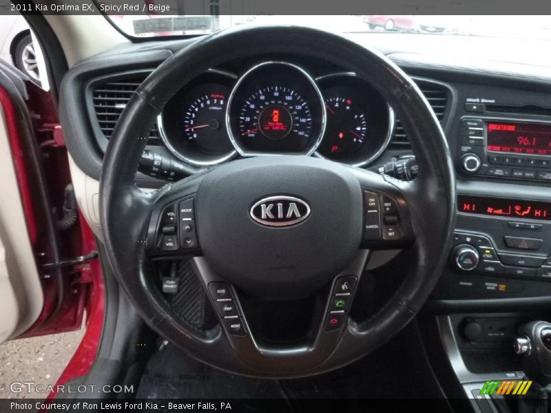 Spicy Red / Beige 2011 Kia Optima EX