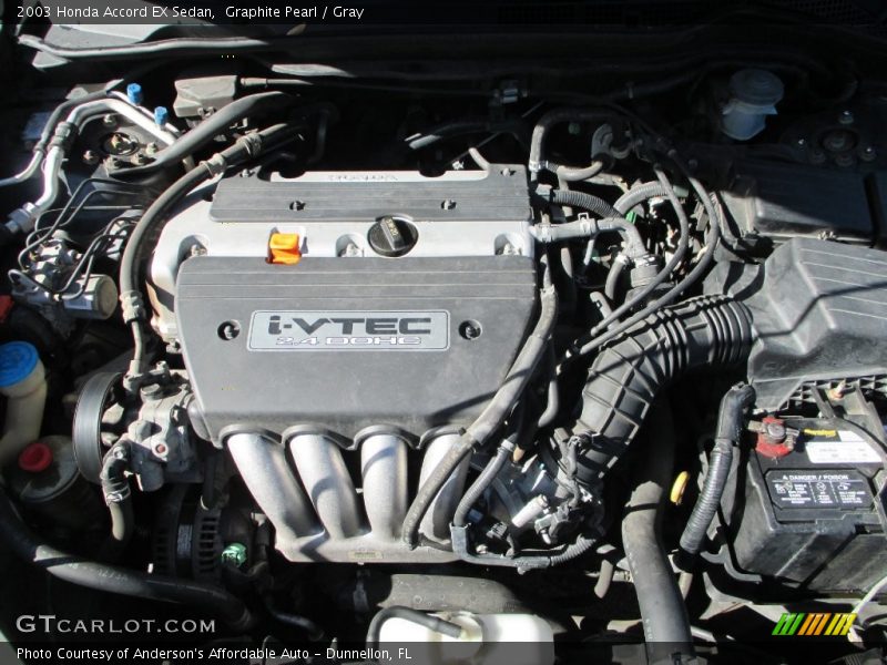 Graphite Pearl / Gray 2003 Honda Accord EX Sedan