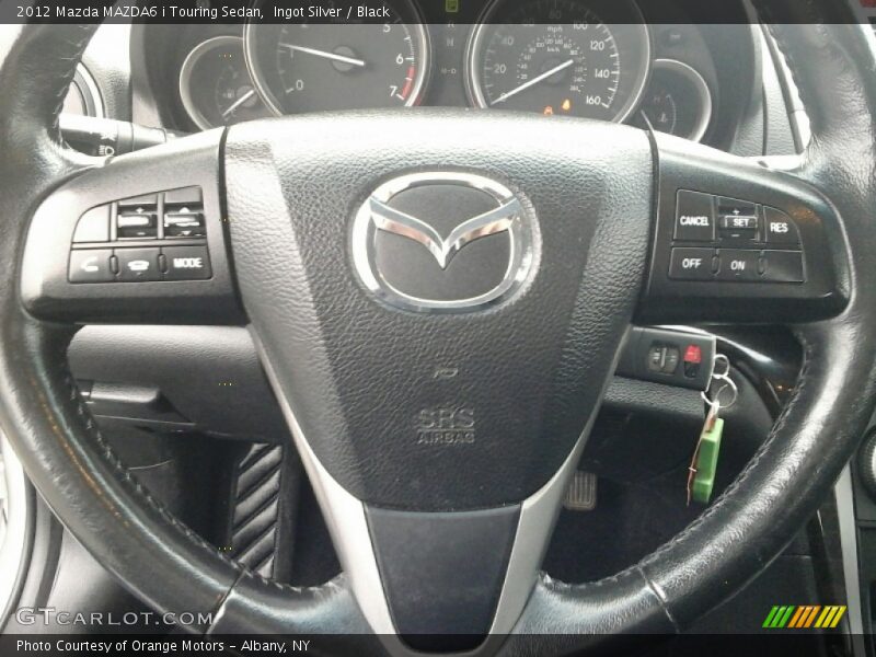 Ingot Silver / Black 2012 Mazda MAZDA6 i Touring Sedan