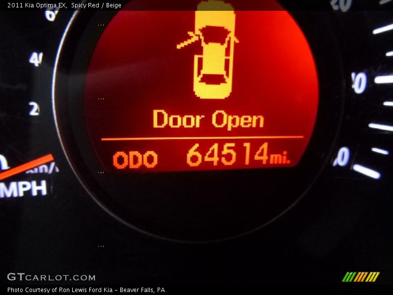 Spicy Red / Beige 2011 Kia Optima EX