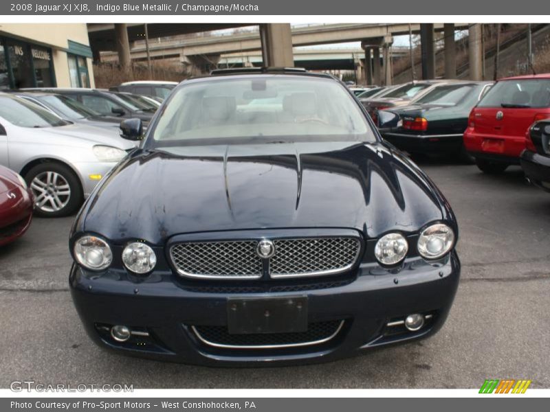 Indigo Blue Metallic / Champagne/Mocha 2008 Jaguar XJ XJ8