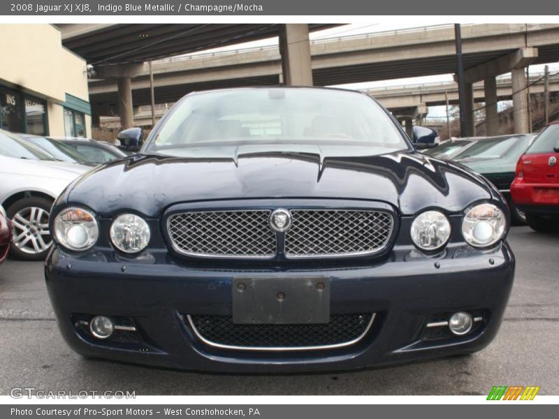 Indigo Blue Metallic / Champagne/Mocha 2008 Jaguar XJ XJ8