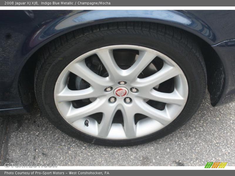 Indigo Blue Metallic / Champagne/Mocha 2008 Jaguar XJ XJ8