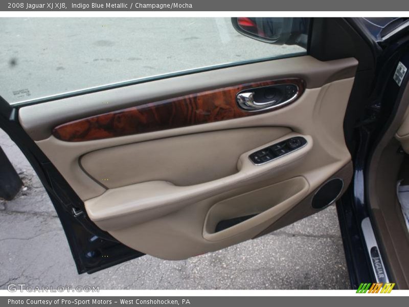 Indigo Blue Metallic / Champagne/Mocha 2008 Jaguar XJ XJ8
