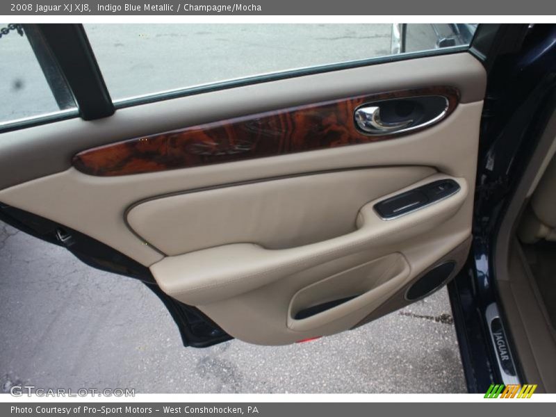 Indigo Blue Metallic / Champagne/Mocha 2008 Jaguar XJ XJ8